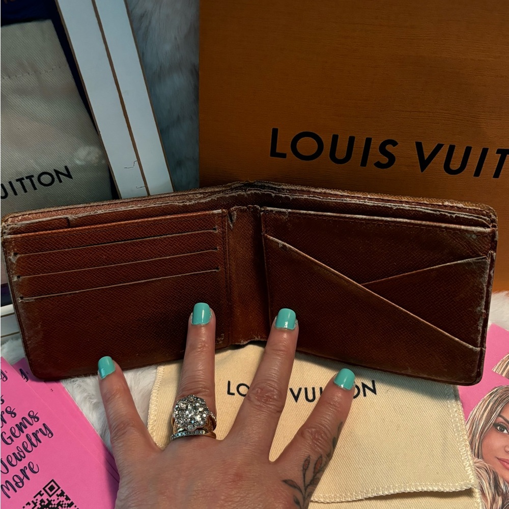 Louis Vuitton Monogram Canvas Bi-Fold Wallet in Brown - Picture 14 of 16